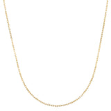 14K Gold 1.9mm French Cable Chain