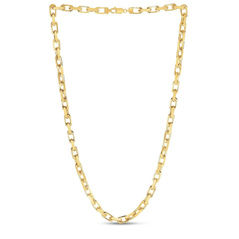 14K 6.1mm French Cable Chain
