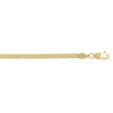 14K 3.3mm Fancy Ice Chain 