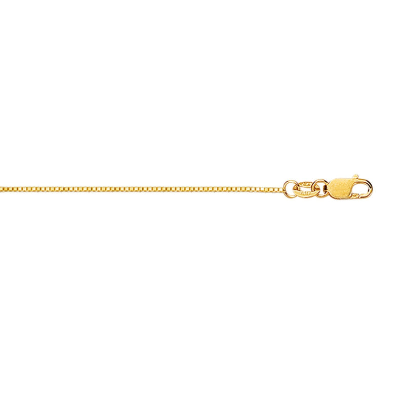 18K Gold .6mm Classic Box Chain 
