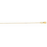 18K Gold .9mm Diamond Cut Cable Chain 