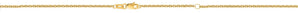 18K Gold 1.8mm Extendable Cable Chain