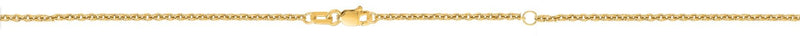18K Gold 1.8mm Extendable Cable Chain