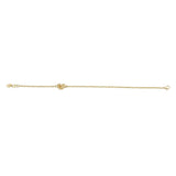 14K Gold Polished Puffed Love Knot Bracelet