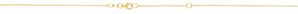 18K Gold 1.0mm Extendable Cable Chain 