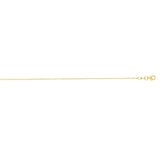 18K Gold 1.0mm Extendable Cable Chain 