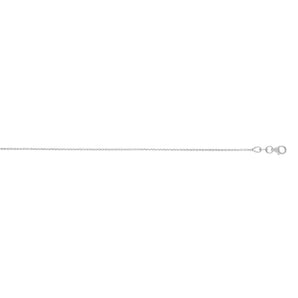 18K Gold 1.0mm Extendable Cable Chain 