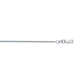 18K Gold 1.4mm Round Wheat Chain 