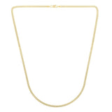 14K Gold 2.8mm Light Gourmette Chain