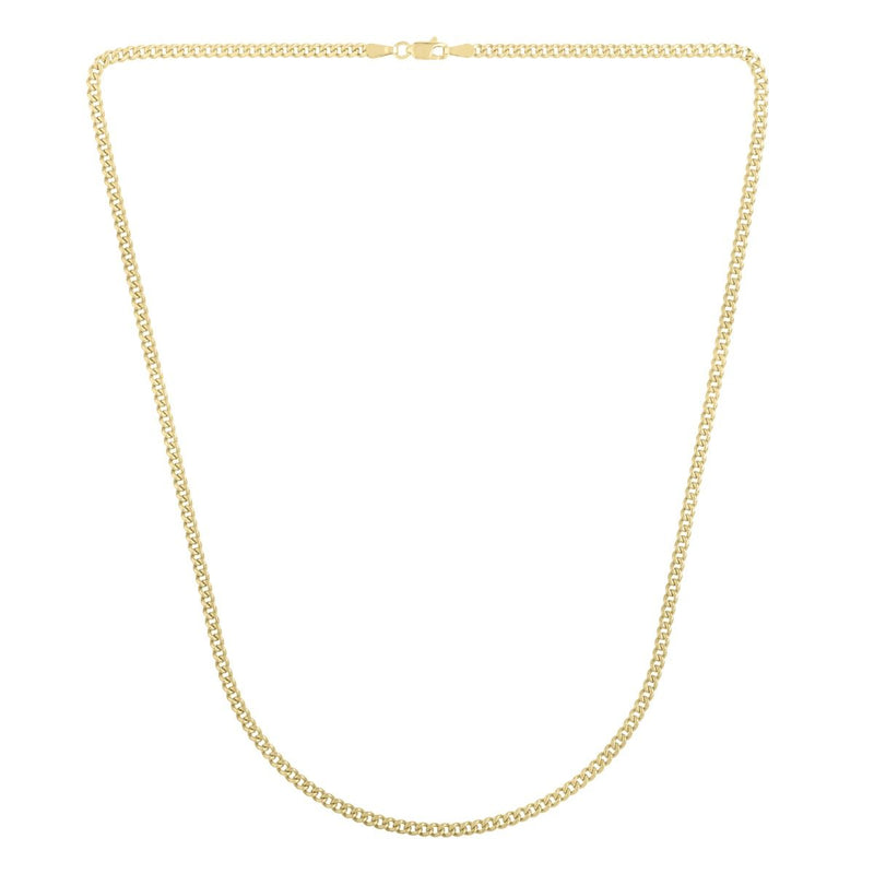 14K Gold 2.8mm Light Gourmette Chain