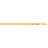 14K Gold 2.8mm Light Gourmette Chain