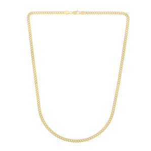 14K Gold 3.65mm Light Gourmette Chain