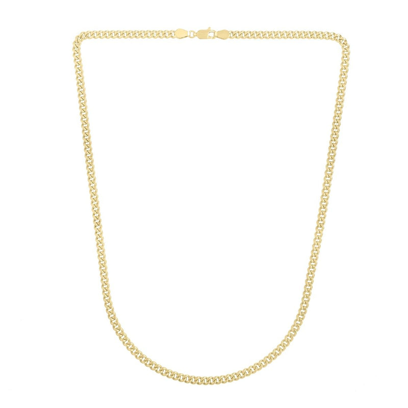 14K Gold 3.65mm Light Gourmette Chain