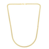 14K Gold 4.1mm Light Gourmette Chain