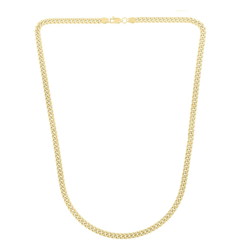 14K Gold 4.1mm Light Gourmette Chain