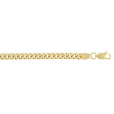 14K Gold 4.1mm Light Gourmette Chain