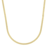 14K Gold 4.1mm Light Gourmette Chain