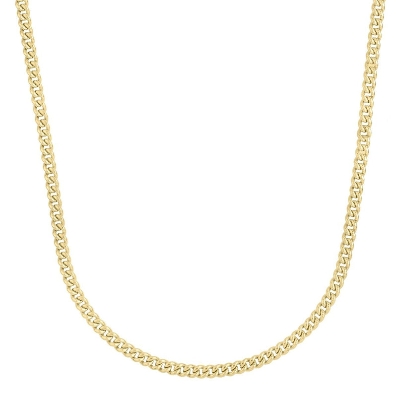 14K Gold 4.1mm Light Gourmette Chain
