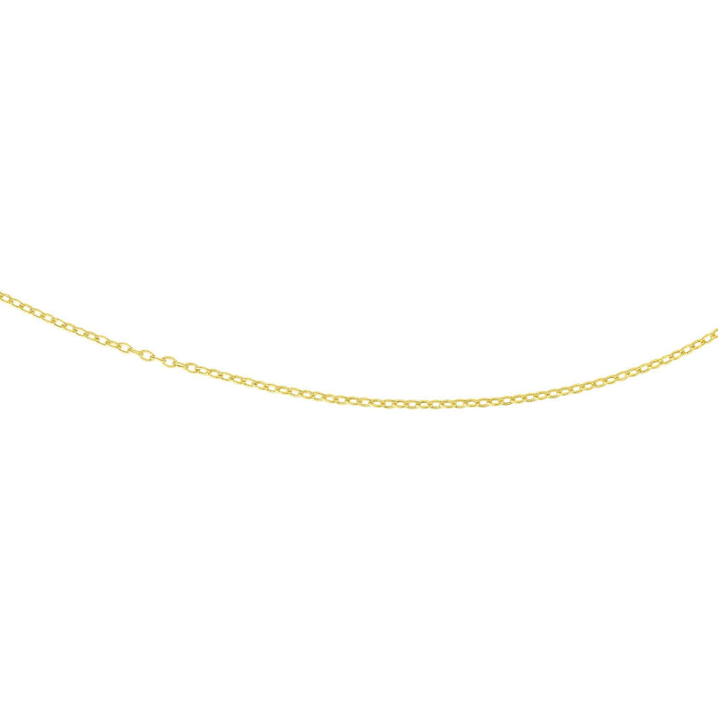 14K Gold 2.5mm Textured Cable Chain 