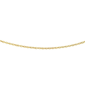 14K Gold 3.3mm Textured Cable Chain
