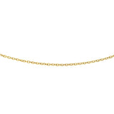 14K Gold 3.3mm Textured Cable Chain