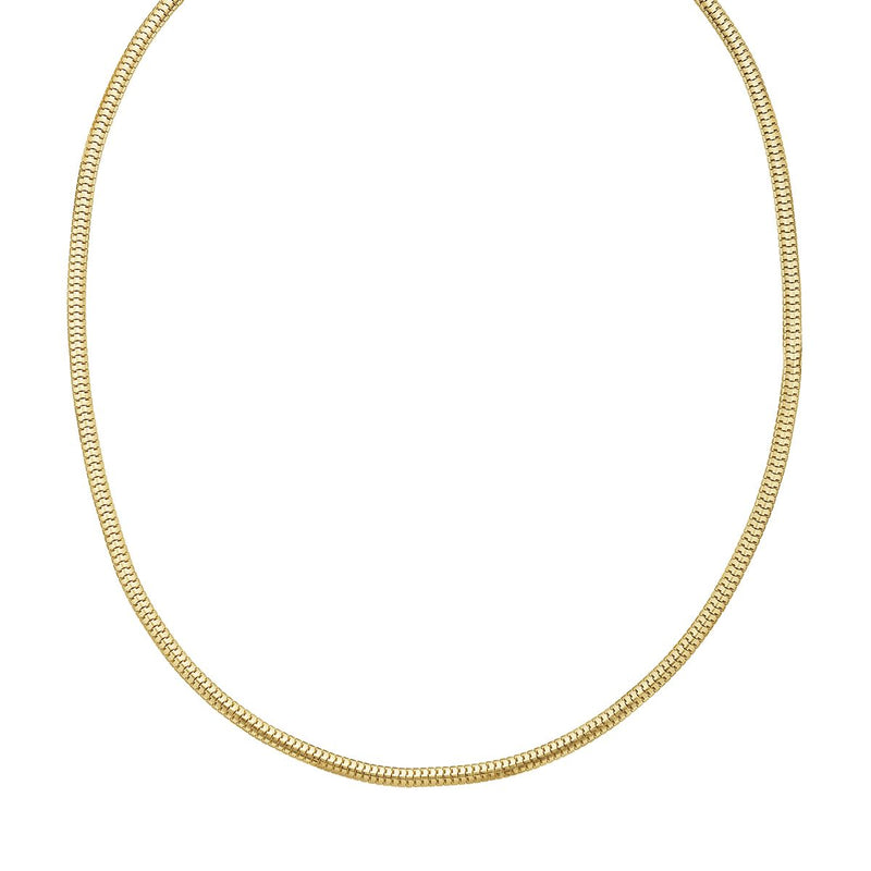 14K 3.3mm Lite Oval Snake Chain