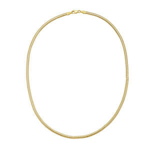 14K 3.3mm Lite Oval Snake Chain