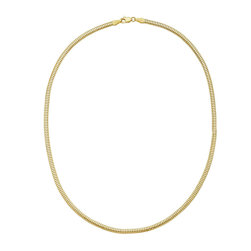 14K 3.3mm Lite Oval Snake Chain