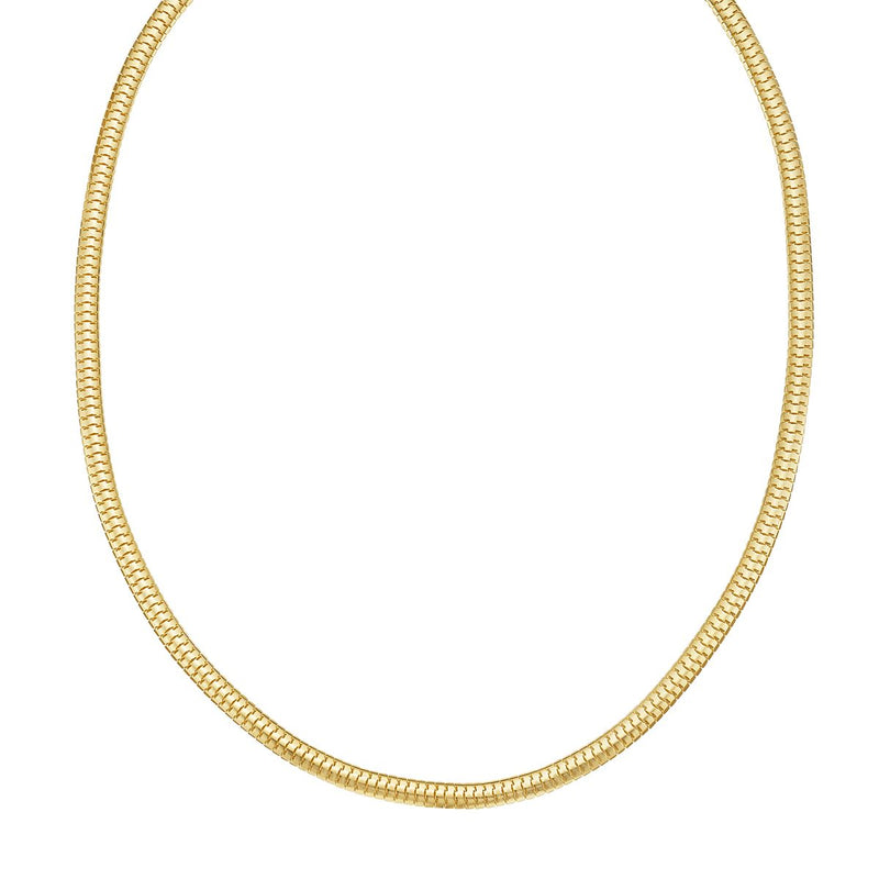 14K 4.5mm Lite Oval Snake Chain