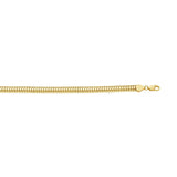 14K 6.5mm Lite Oval Snake Chain
