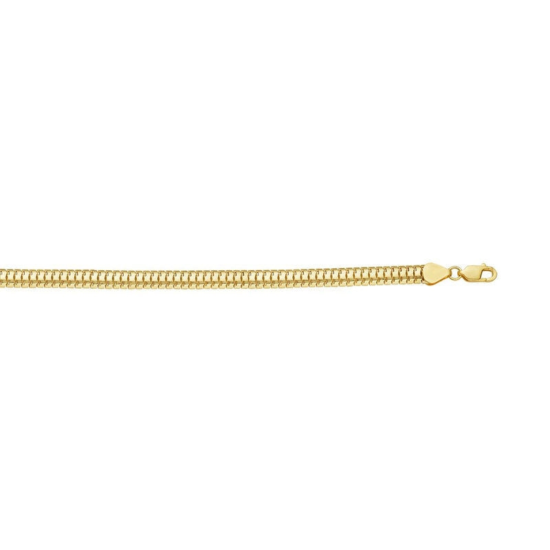 14K 6.5mm Lite Oval Snake Chain
