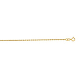 14K Gold 1.4mm Diamond Cut Royal Rope Chain