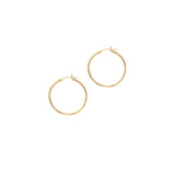 14K Gold 1.5x25mm Hoops