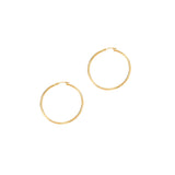14K Gold 1.5x30mm Hoops