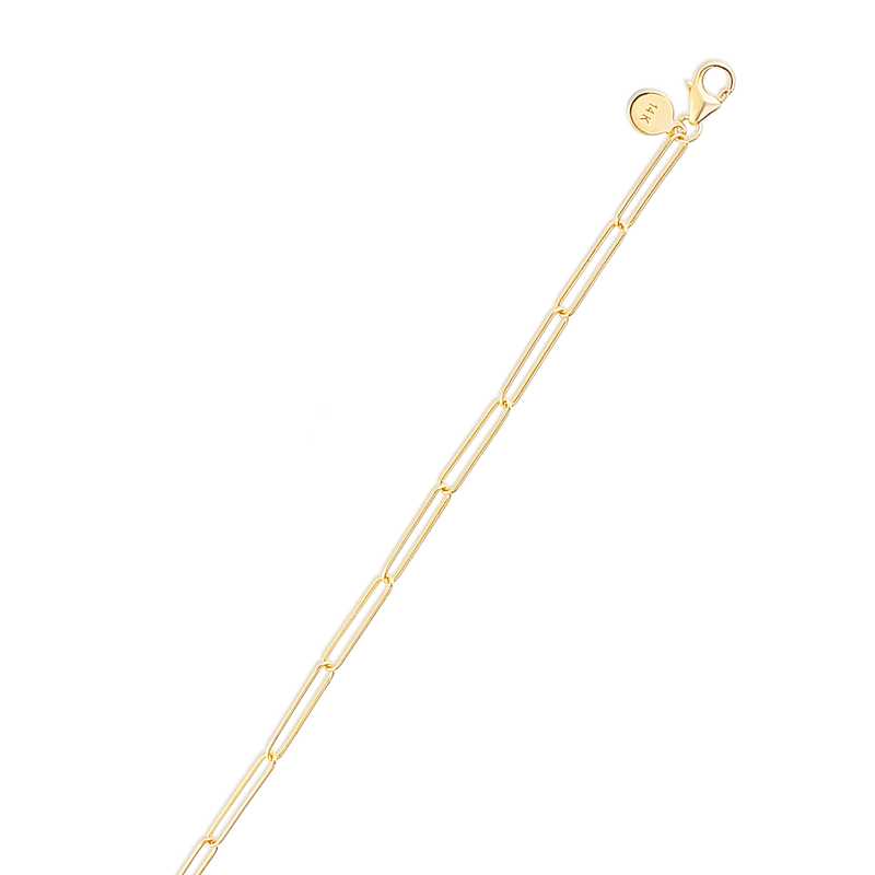 14K Lungo Paperclip Chain
