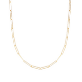 14K Lungo Paperclip Chain