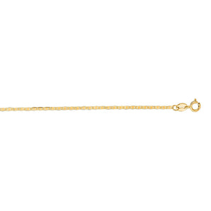 14K Gold 1.2mm Mariner Chain 