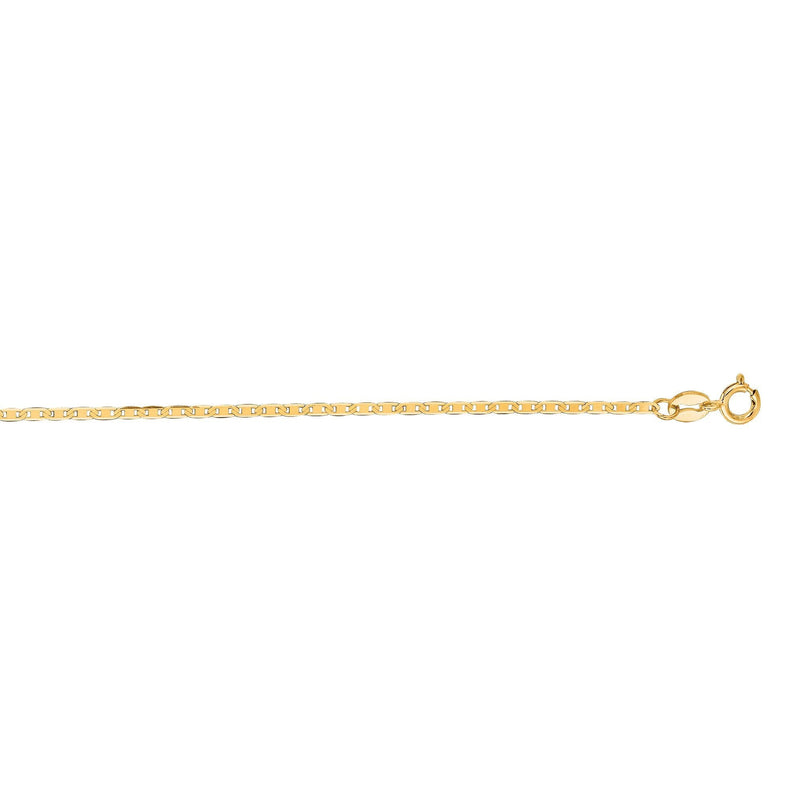 14K Gold 1.2mm Mariner Chain 