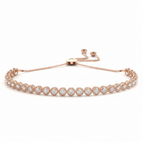1 ctw Milgrain Adjustable Bracelet — Rose Gold