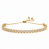 1 ctw Milgrain Adjustable Bracelet — Yellow Gold