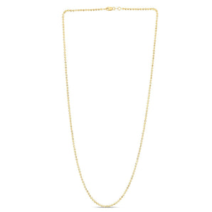 14K 2mm Moon Chain