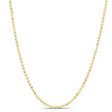 14K 2mm Moon Chain