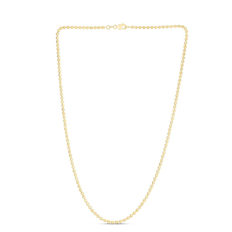 14K 2.5mm Moon Chain