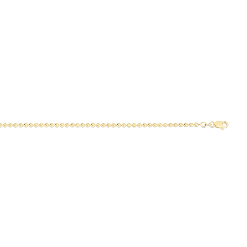14K 2.5mm Moon Chain