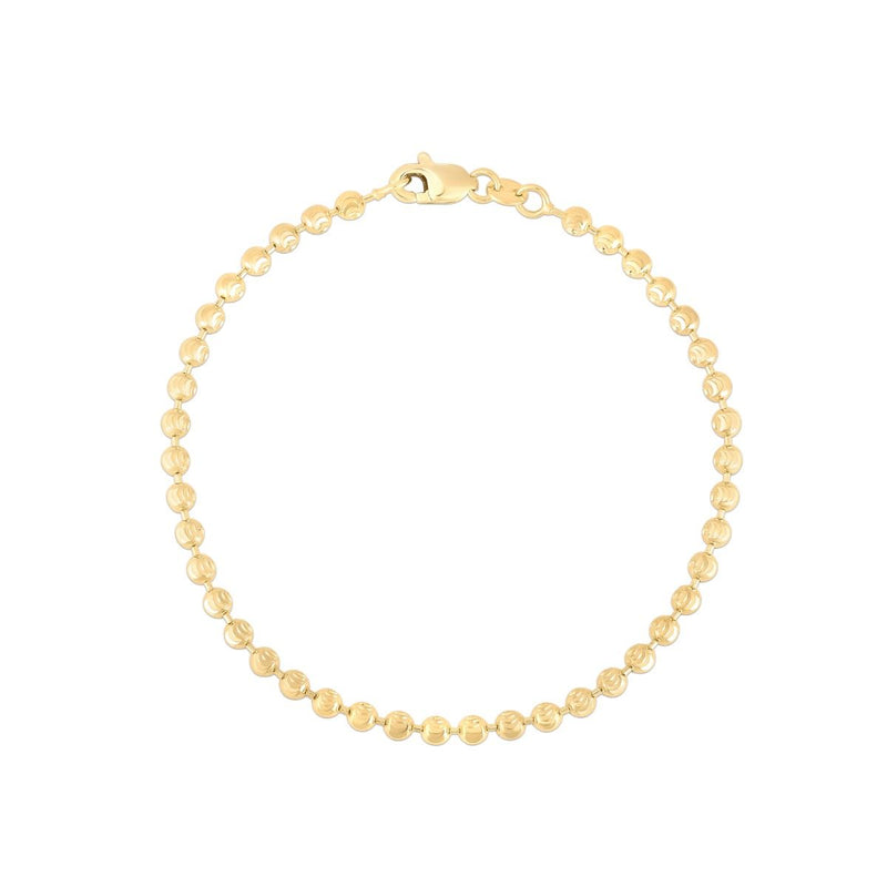 14K 3mm Moon Chain