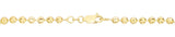 14K 3mm Moon Chain