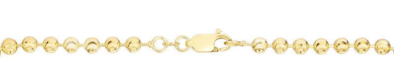 14K 3mm Moon Chain