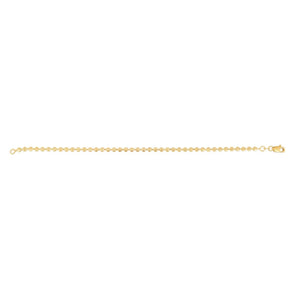 14K 3mm Moon Chain