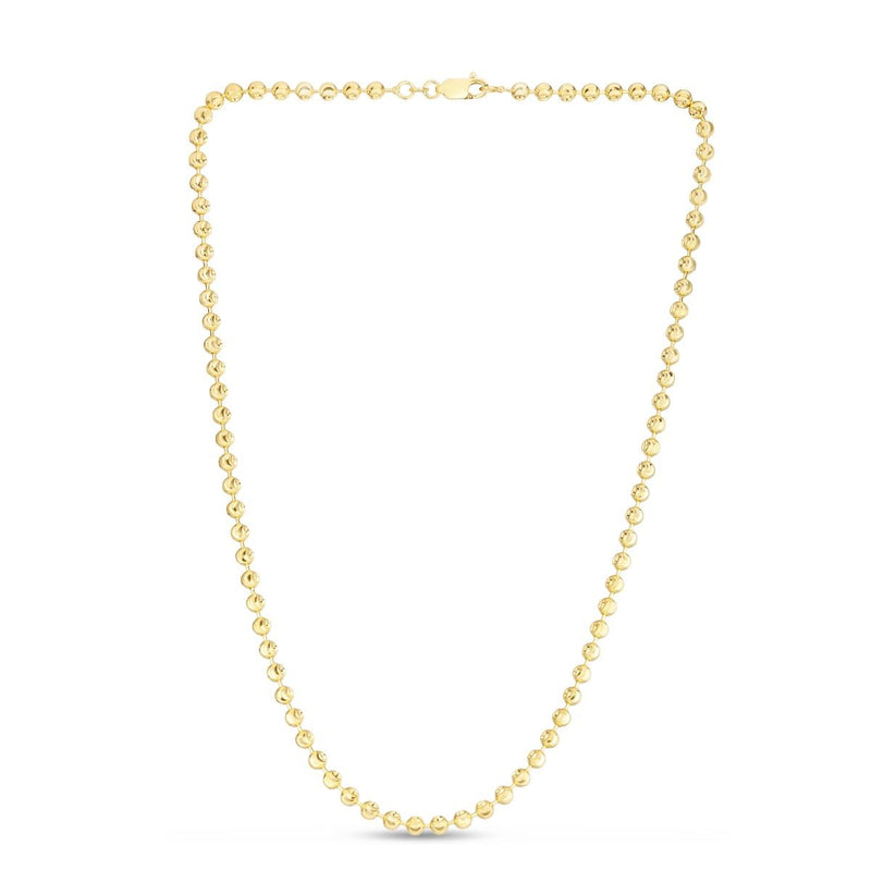 14K 4mm Moon Chain