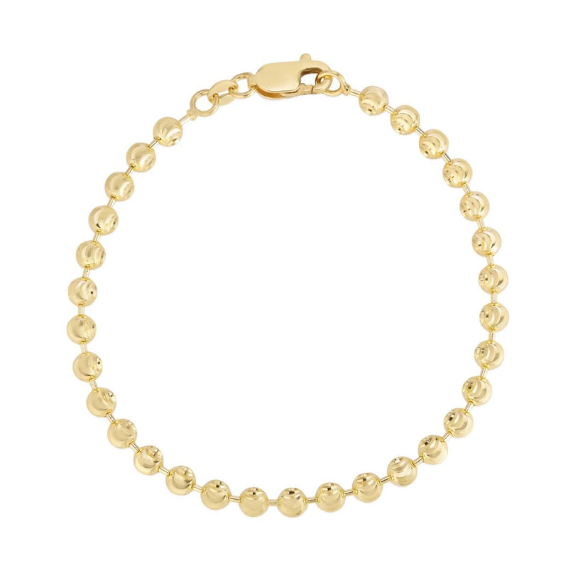 14K 4mm Moon Chain